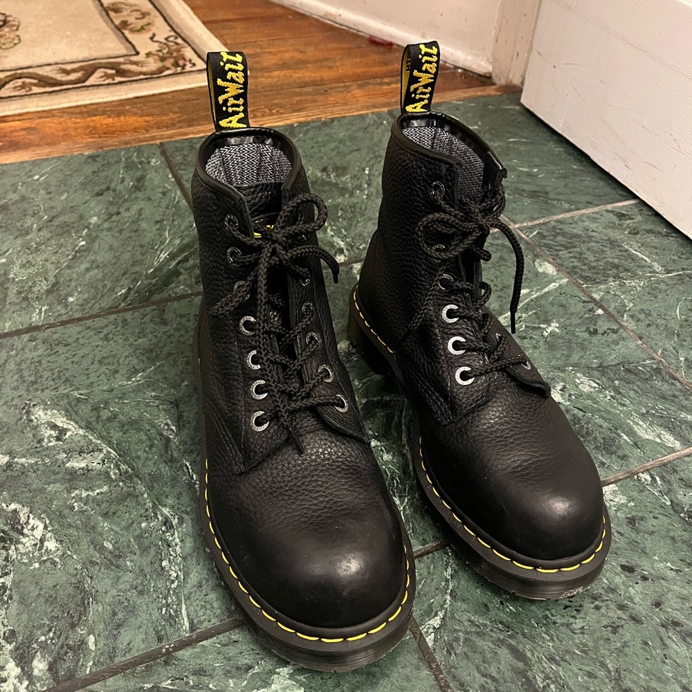 Dr. Martens Industrial Safety Toe Leather Boots Black